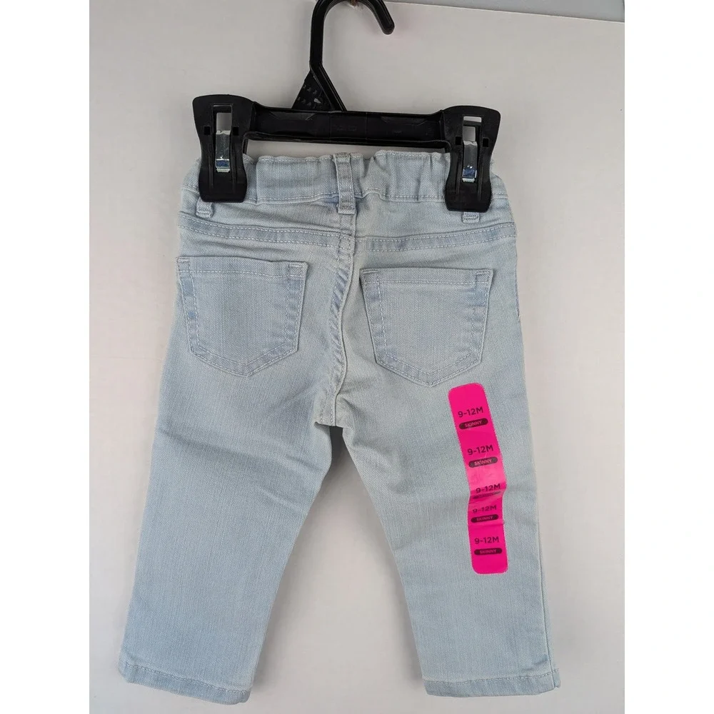The Children's Place Toddler Girls Skinny Jeans Light Sky Wash Blue 9-12M NWT